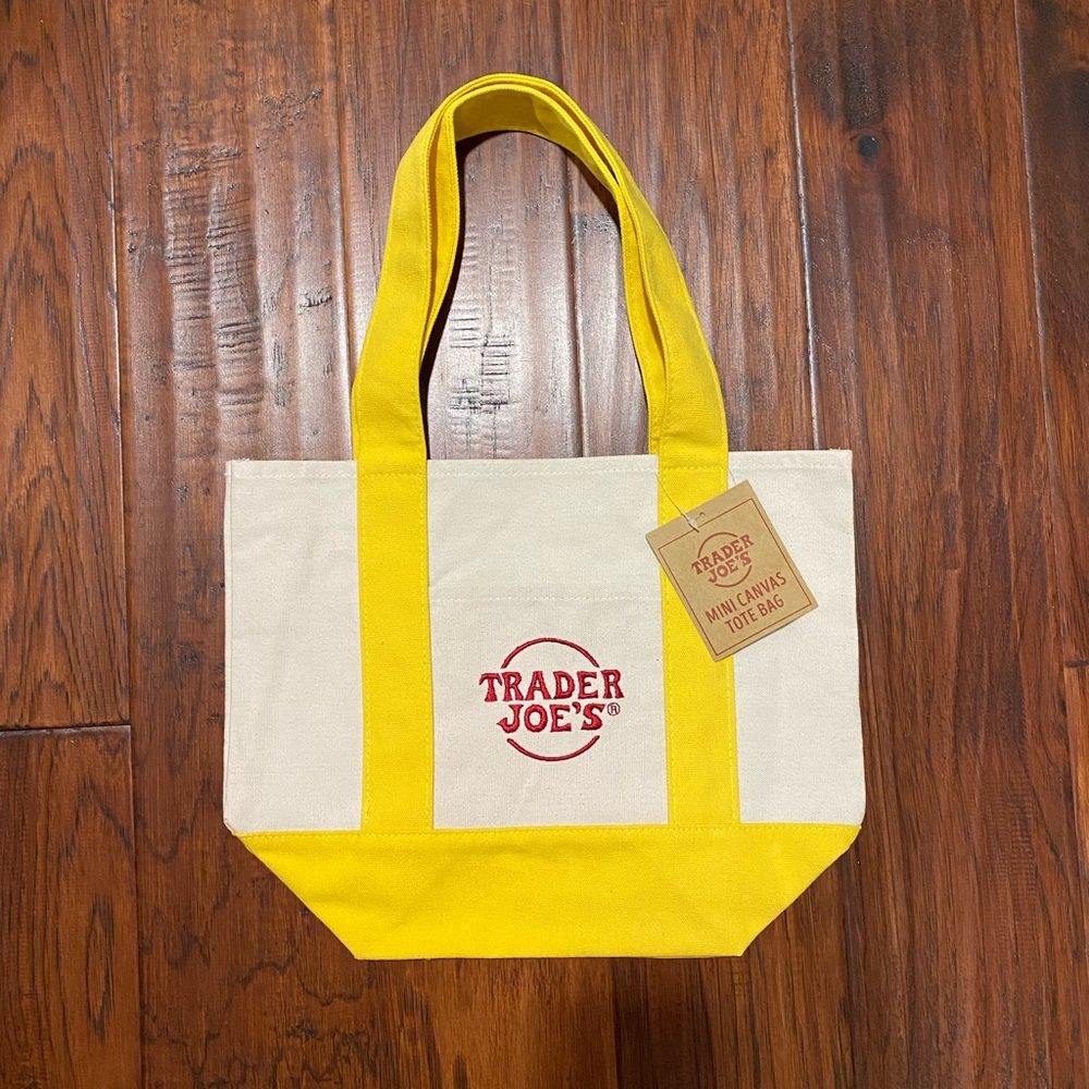 Trader Joe’s Mini Canvas Tote Yellow